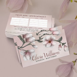 Magnolia Flower Gren Illustration Visitkort