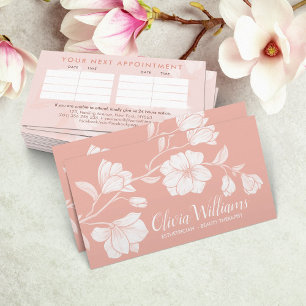 Magnolia Flower Gren Illustration Visitkort