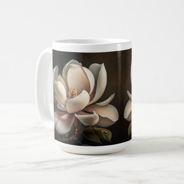 Magnolia Flower Kaffemugg (Framsida vänster)