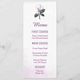 Magnolia Flower Menus Meny
