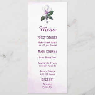 Magnolia Flower Menus Meny