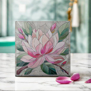 Magnolia Flower Mosaic Ceramic Tile Kakelplatta