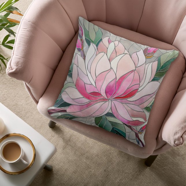 Magnolia Flower Mosaic Kudde (Skapare uppladdad)