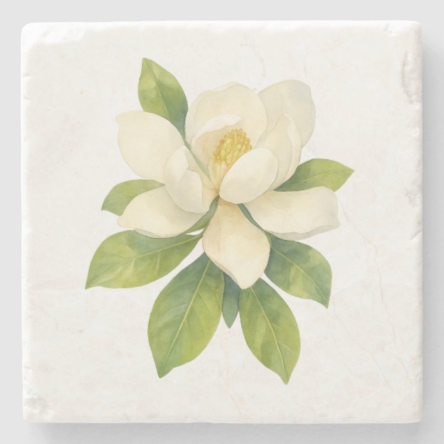 Magnolia Flower Painting Stenunderlägg (Framsidan)