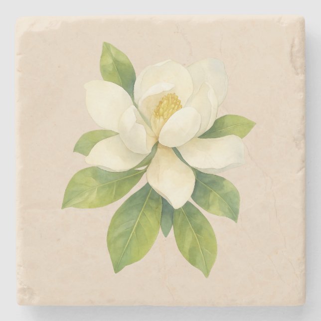 Magnolia Flower Painting Stenunderlägg (Framsidan)