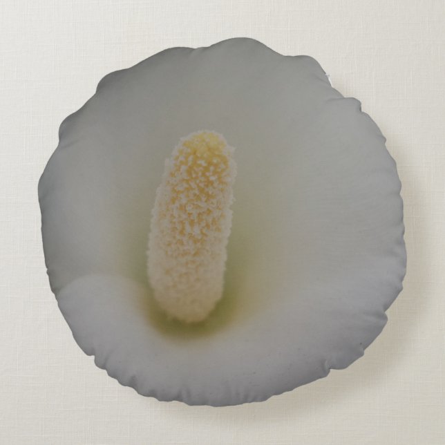 Magnolia Flower Round Pillow Rund Kudde (Baksidan)