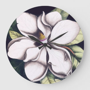 Magnolia Flower Stor Klocka