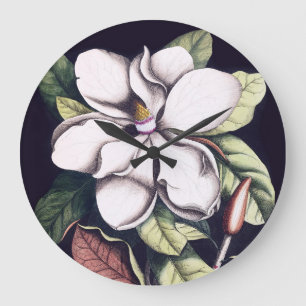 Magnolia Flower Stor Klocka