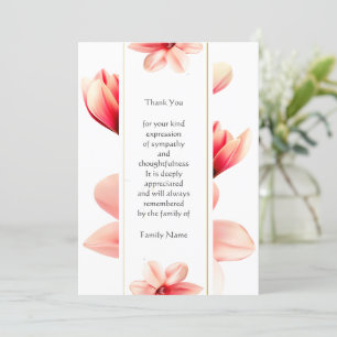 Magnolia Flower Tack-kort Inbjudningar
