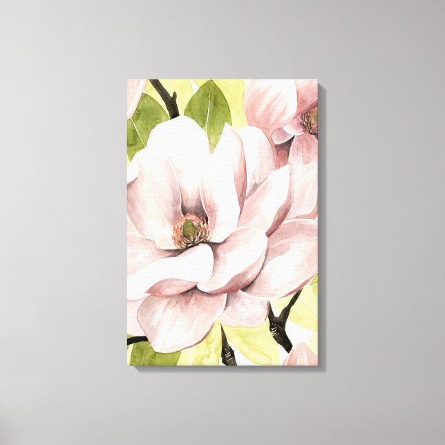  Magnolia Flowers Canvastryck (Framsida)
