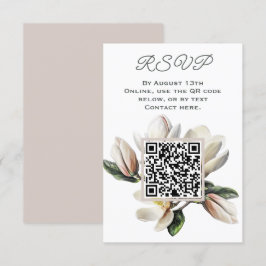 Magnolia Flowers OSA QR-kod Tilläggskort