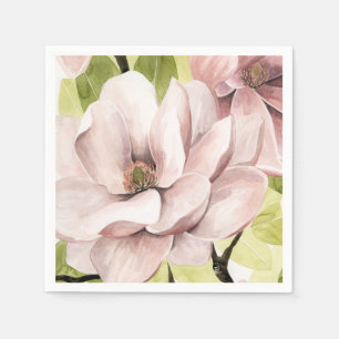 Magnolia Flowers Pappersservett