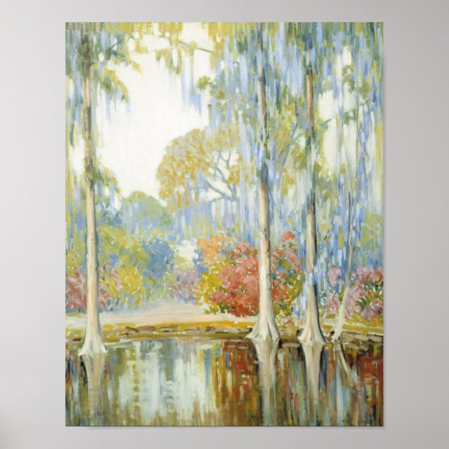 Magnolia Gardens Alfred Hutty Poster (Framsidan)