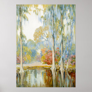 Magnolia Gardens av Alfred Hutty Poster