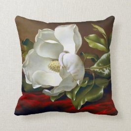 Magnolia Grandiflora Blommar Fine Art Kudde