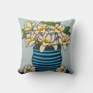 Magnolia Grandiflora Dekorativ kudde av Lisa Loren
