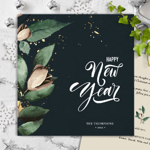 Magnolia Guld Confetti GOTT NYTT ÅR Julkort