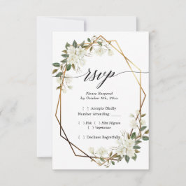 Magnolia guld geometrisk ram OSA Kort