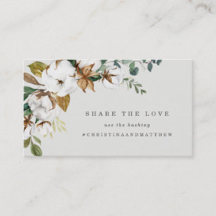 Magnolia Hashtag-kort Visitkort