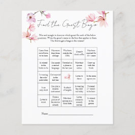 Magnolia Hitta Möhippan Gäst Bingo Flygblad