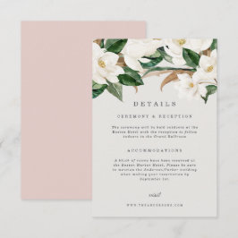 Magnolia-informationskort Inbjudningar