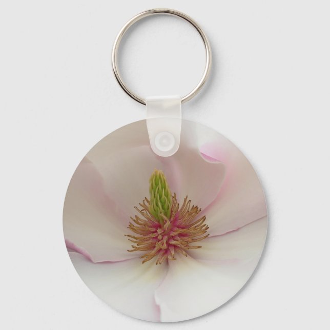 Magnolia Keychain Vacker Flower Nyckelring (Framsida)