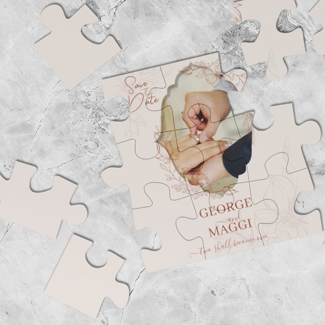 Magnolia Linje Konst Ornamenterad  Pussel (Magnolia Line Art Ornate Jigsaw Puzzle)