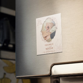 Magnolia Linje Konstnärlig utsmyckning Magnet