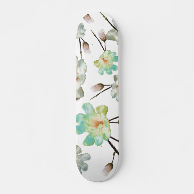 Magnolia Mönster Skateboard Deck (Framsida)
