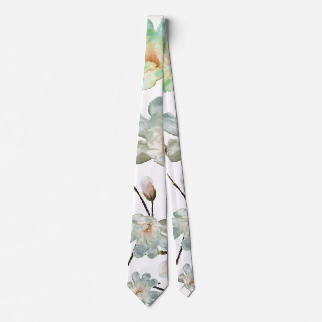 Magnolia Mönster Tie Slips (Framsida)