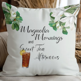 Magnolia Mornings Sweet Tea Eftermiddag Södra Kudde
