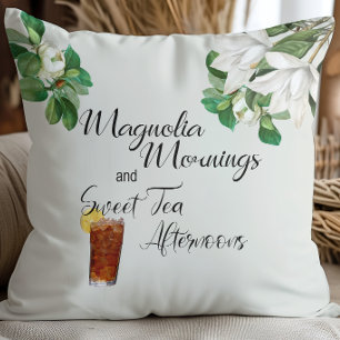 Magnolia Mornings Sweet Tea Eftermiddag Södra Kudde