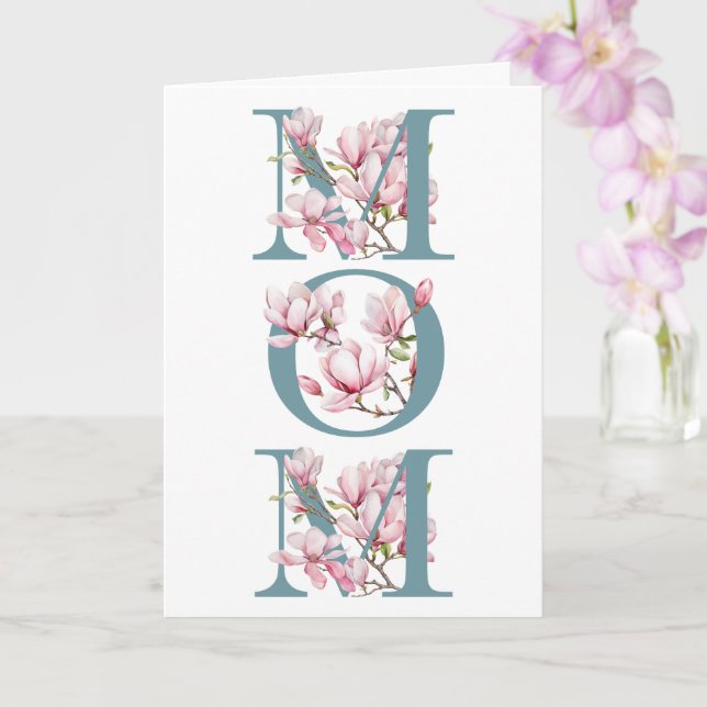 Magnolia Mors dag-hälsningskort Kort (Orkide)