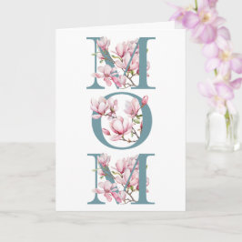 Magnolia Mors dag-hälsningskort Kort