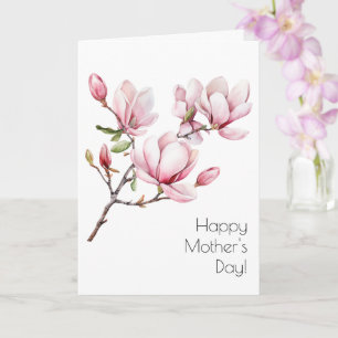 Magnolia Mors dag-hälsningskort Kort