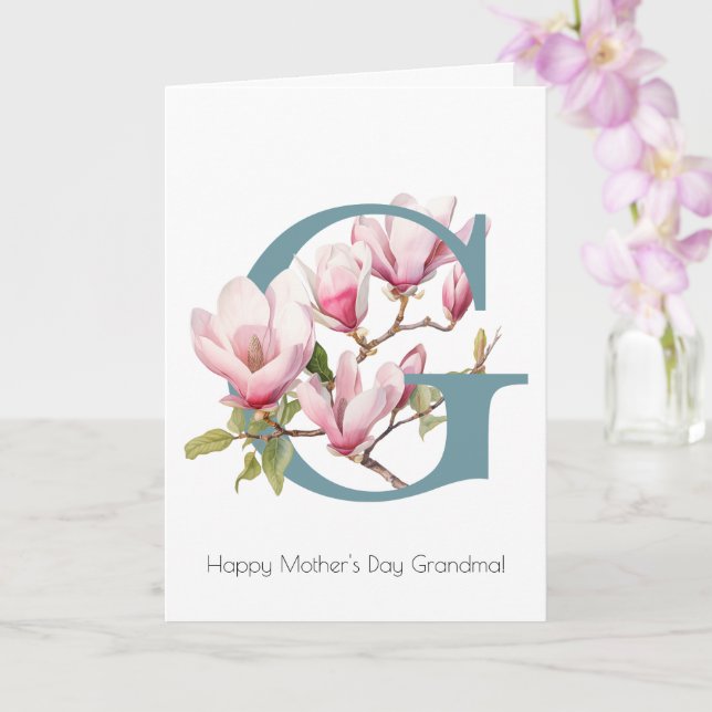 Magnolia Mors dag-hälsningskort Kort (Orkide)