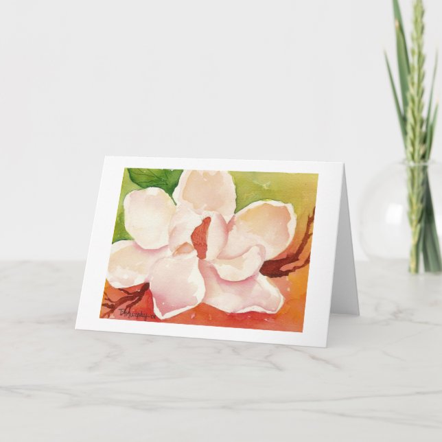 Magnolia Notecard Tack Kort (Framsida)