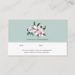 Magnolia och Eucalyptus GRÖNT MÖTE Visitkort