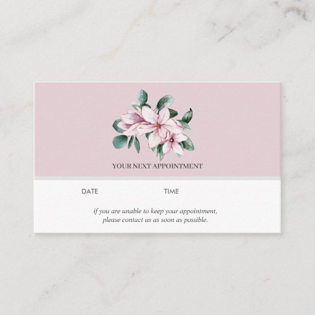 Magnolia och Eucalyptus | ROSA | MÖTE Visitkort (Framsida)