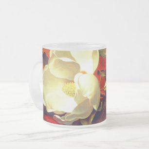 Magnolia on Red Velvet Martin Johnson Heade Frostad Glasmugg