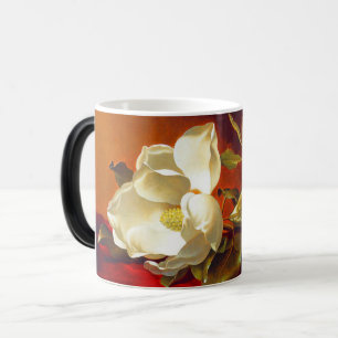 Magnolia on Red Velvet Martin Johnson Heade Magisk Mugg