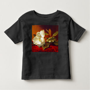 Magnolia on Red Velvet Martin Johnson Heade T Shirt