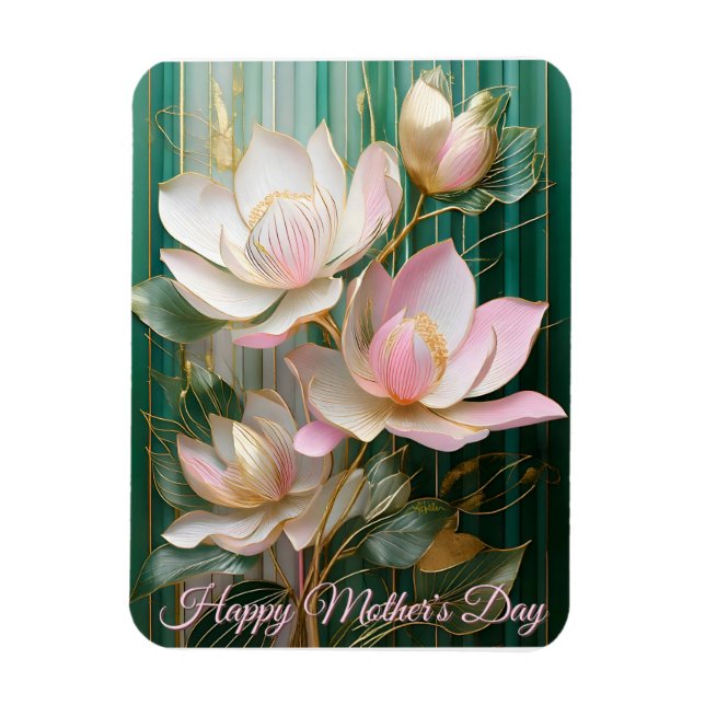 Magnolia på Mors dag Tapet Japan Magnet (Vertikal)