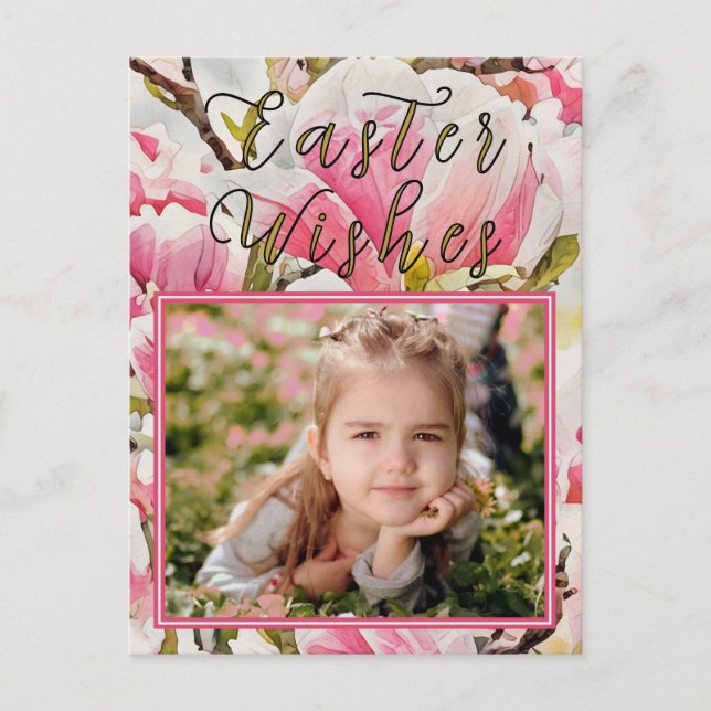 Magnolia Påsk-fotovykort Vykort (Framsida)