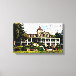 Magnolia Plantation House Art Canvastryck