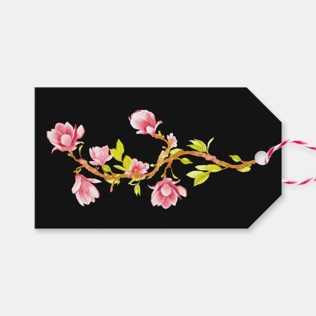 Magnolia presentkort presentetikett (Framsidan (Horizontal))