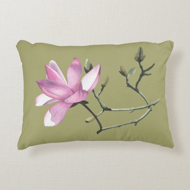 Magnolia Prydnadskudde (Framsidan)