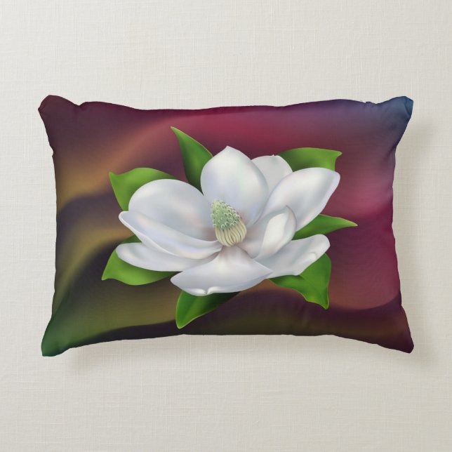 Magnolia Prydnadskudde (Framsidan)