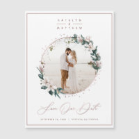 Magnolia & Ro Guld Circle Photo Save Date