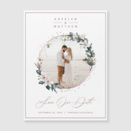 Magnolia & Ro Guld Circle Photo Save Date